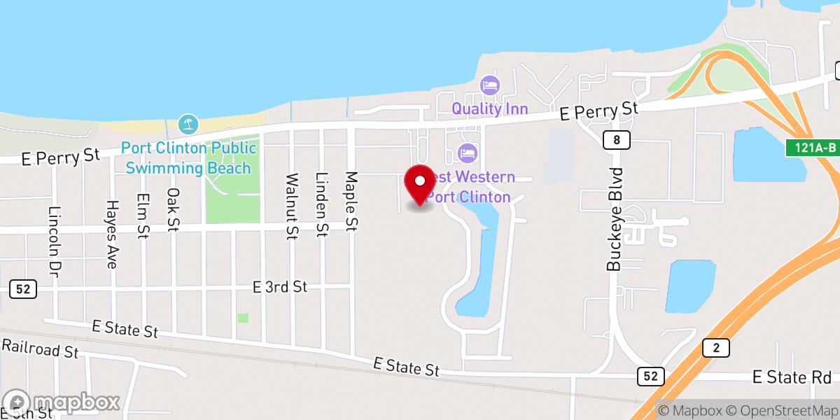Map showing location of Lake Point Baptist Church
