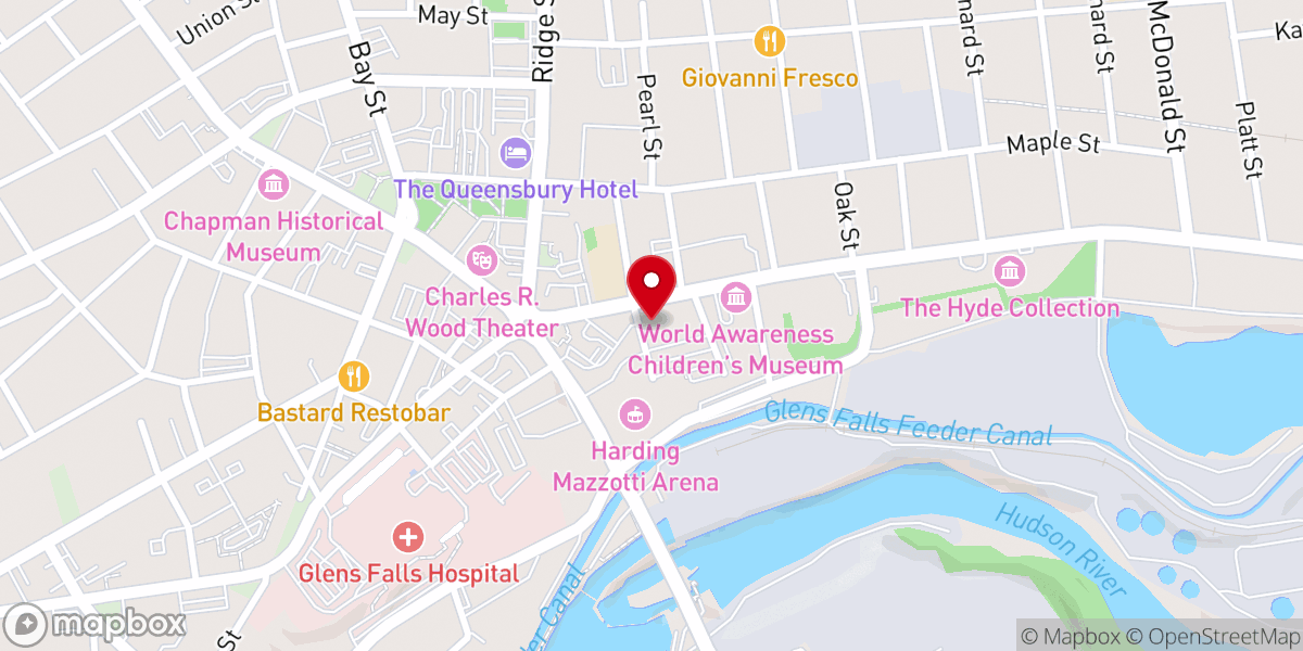 Map showing location of Saint Mary's Church - Food Distribution Center