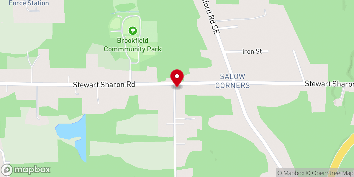 Map showing location of Living Waters Community Church