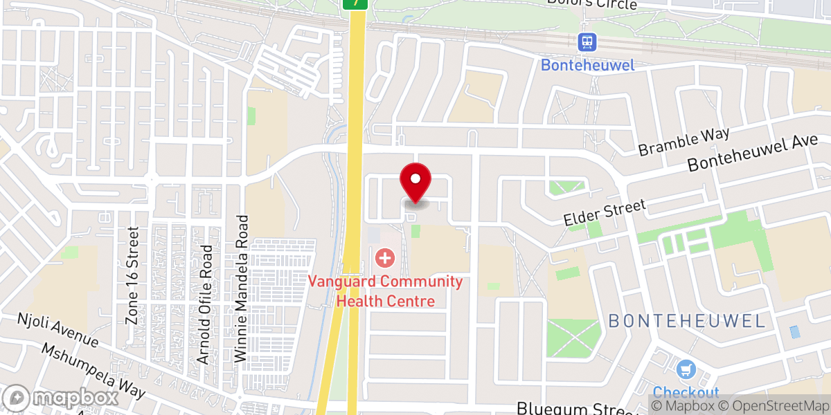 Map showing location of Church of the Resurrection (Anglican)