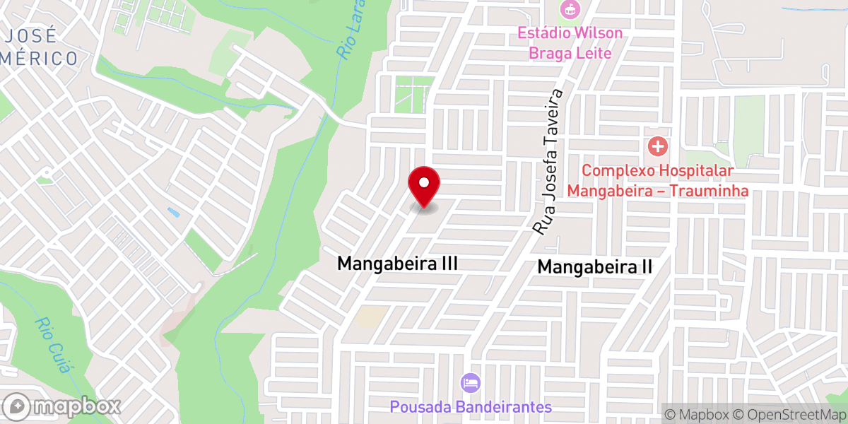Map showing location of Igreja Batista Missionária