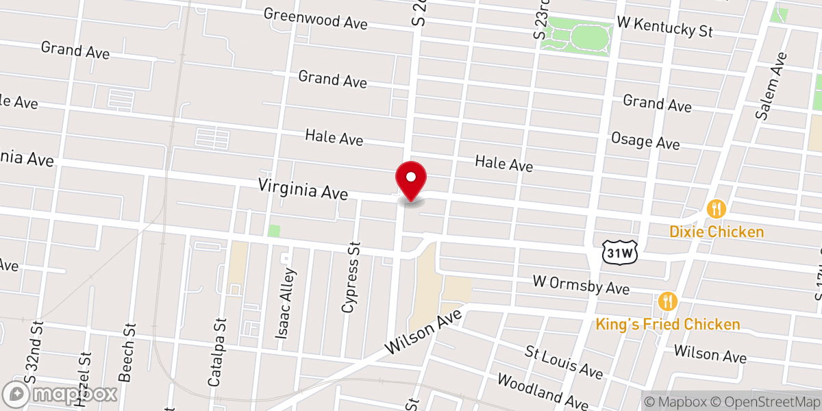 Map showing location of Saint George Episcopal Church
