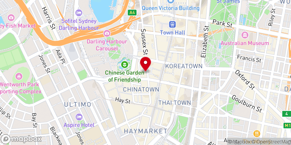 Map showing location of Antioch Gospel Church - Sydney Campus