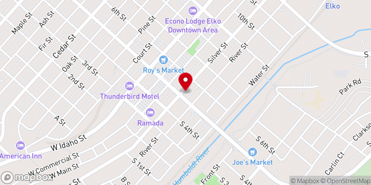 Map showing location of Living Stones Church - Elko