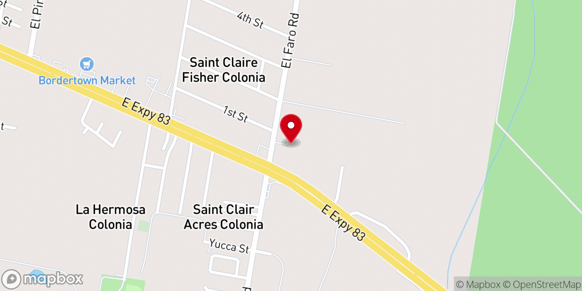 Map showing location of El Faro Church