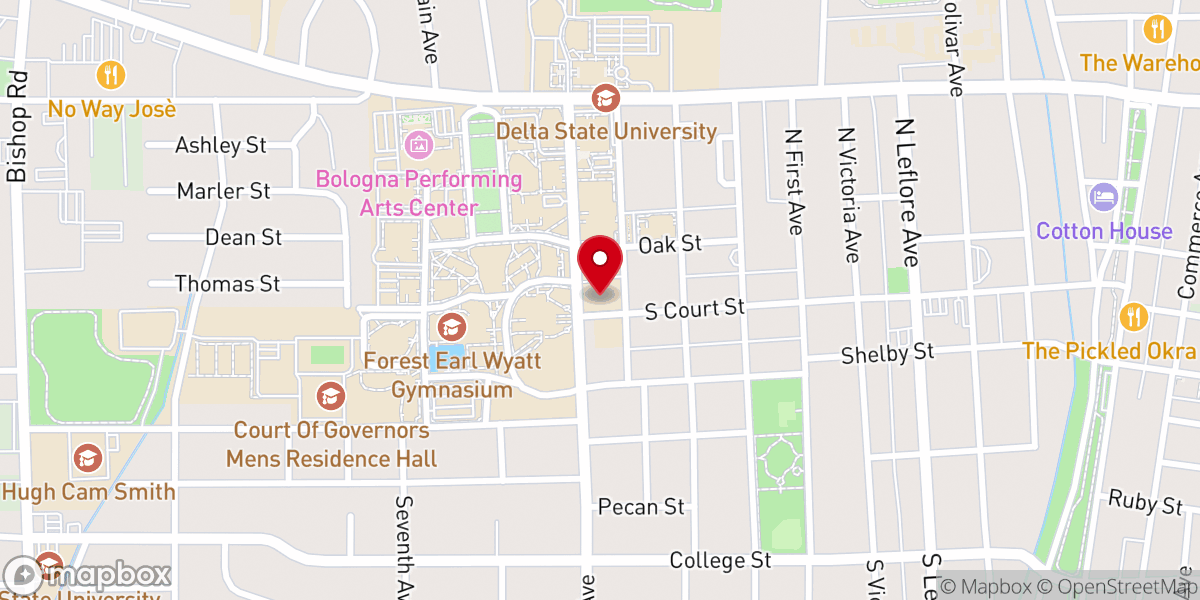 Map showing location of Wesley Foundation
