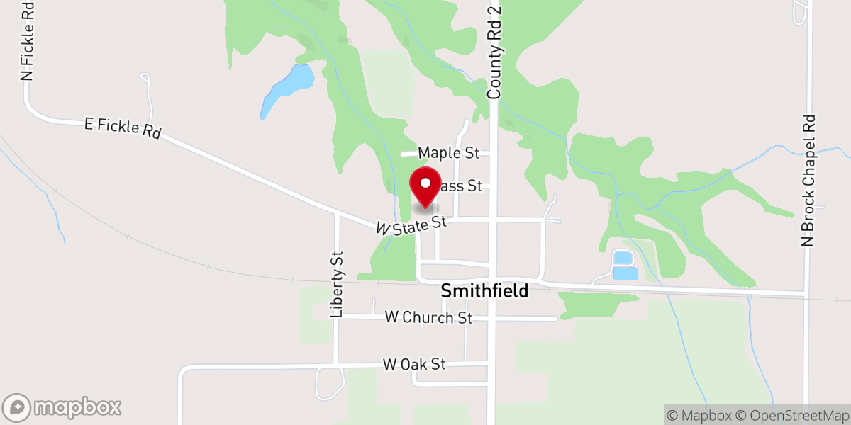 Map showing location of Red Brick School Center