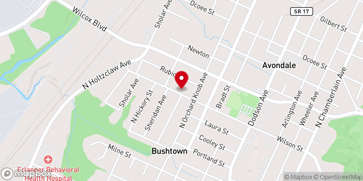 Map showing location of Wesley Chapel Christian Community