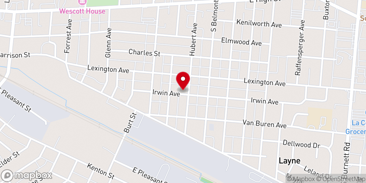 Map showing location of Champion City Church