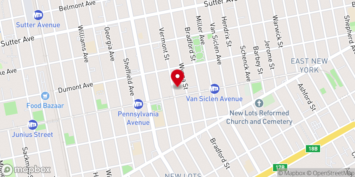 Map showing location of Mason Temple Church of God