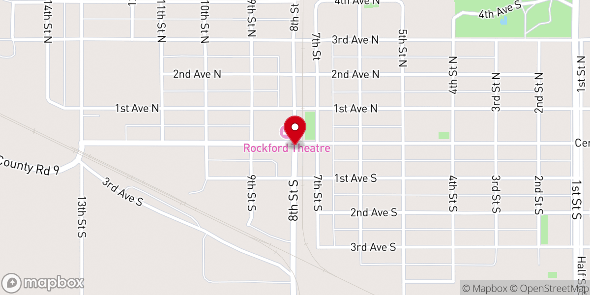 Map showing location of New Rockford