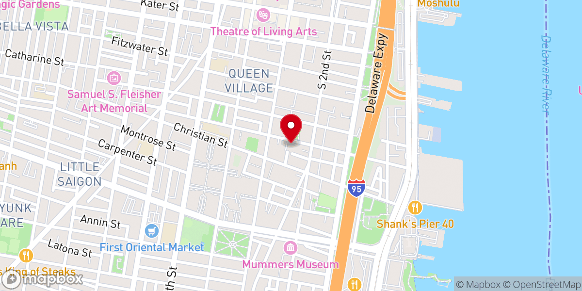 Map showing location of St Philip Neri Parish