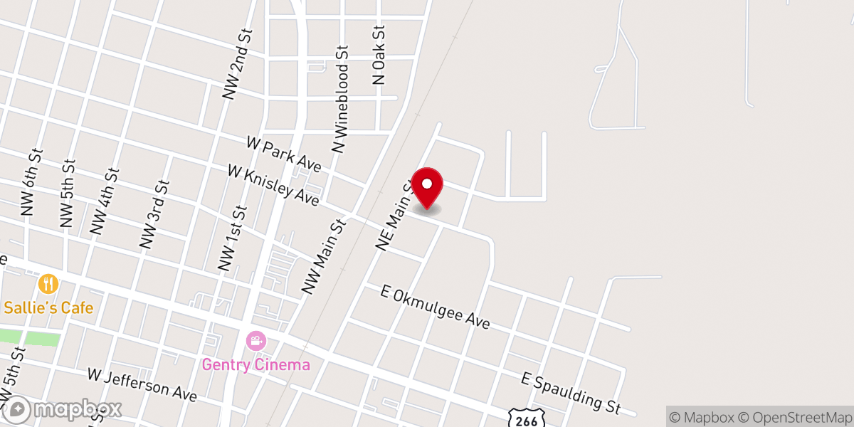 Map showing location of Mont Calvary Baptist Church