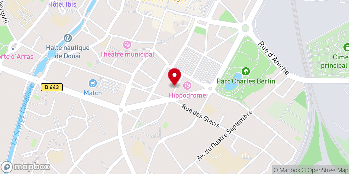 Map showing location of Temple de l'Eglise Protestante Unie de France