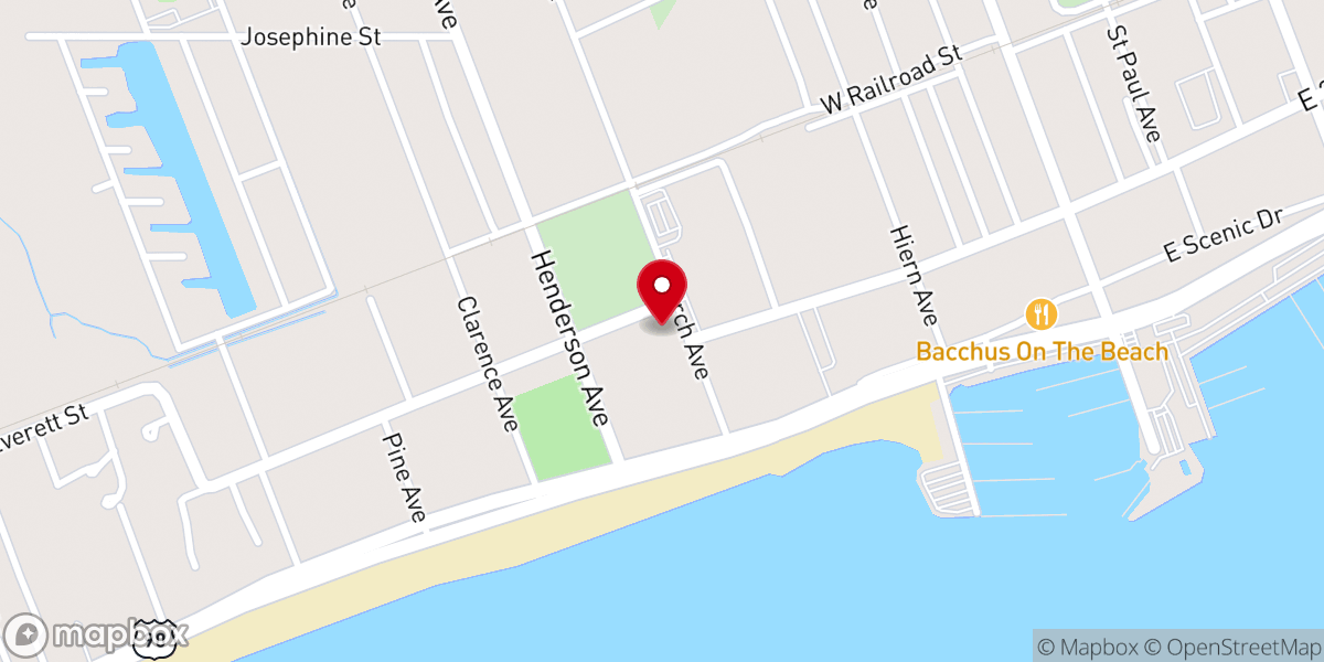 Map showing location of Trinity Episcopal Church