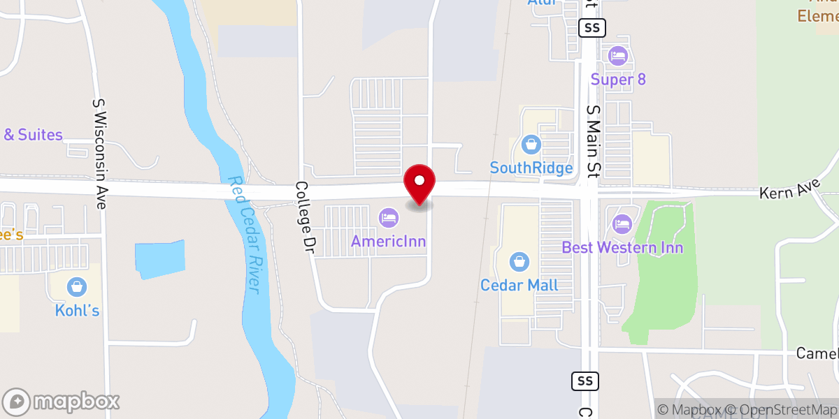 Map showing location of Norske Nook - Rice Lake