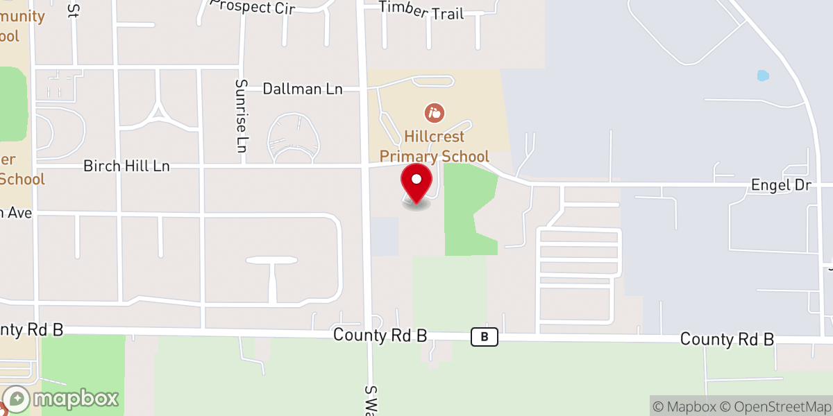 Map showing location of Shawano United Methodist Church