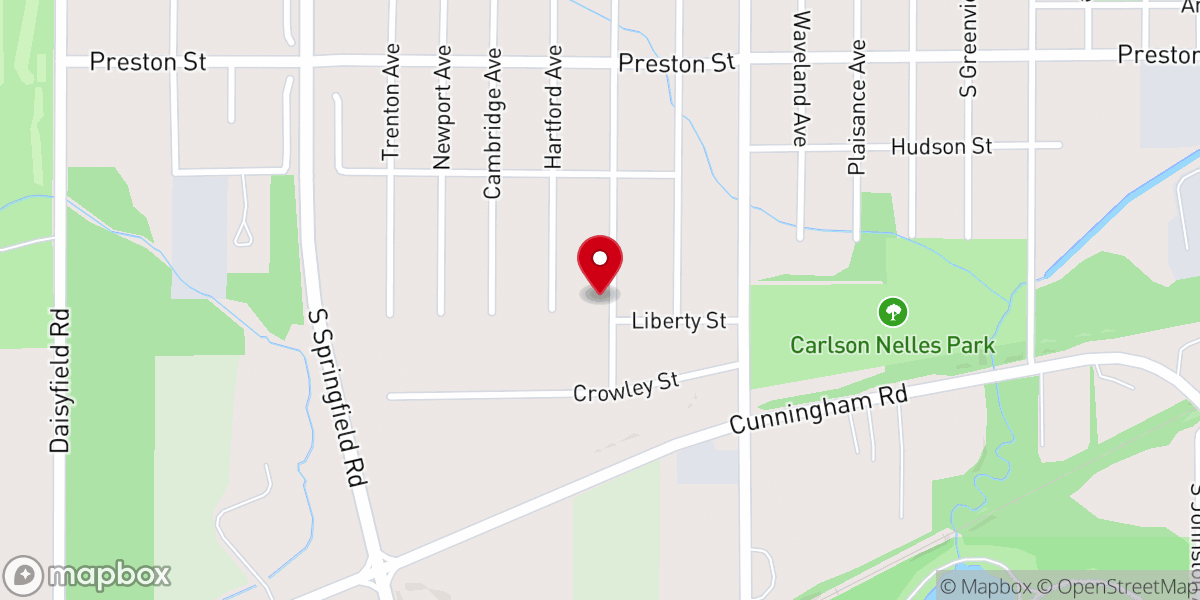 Map showing location of Greater New Jerusalem Church of God in Christ