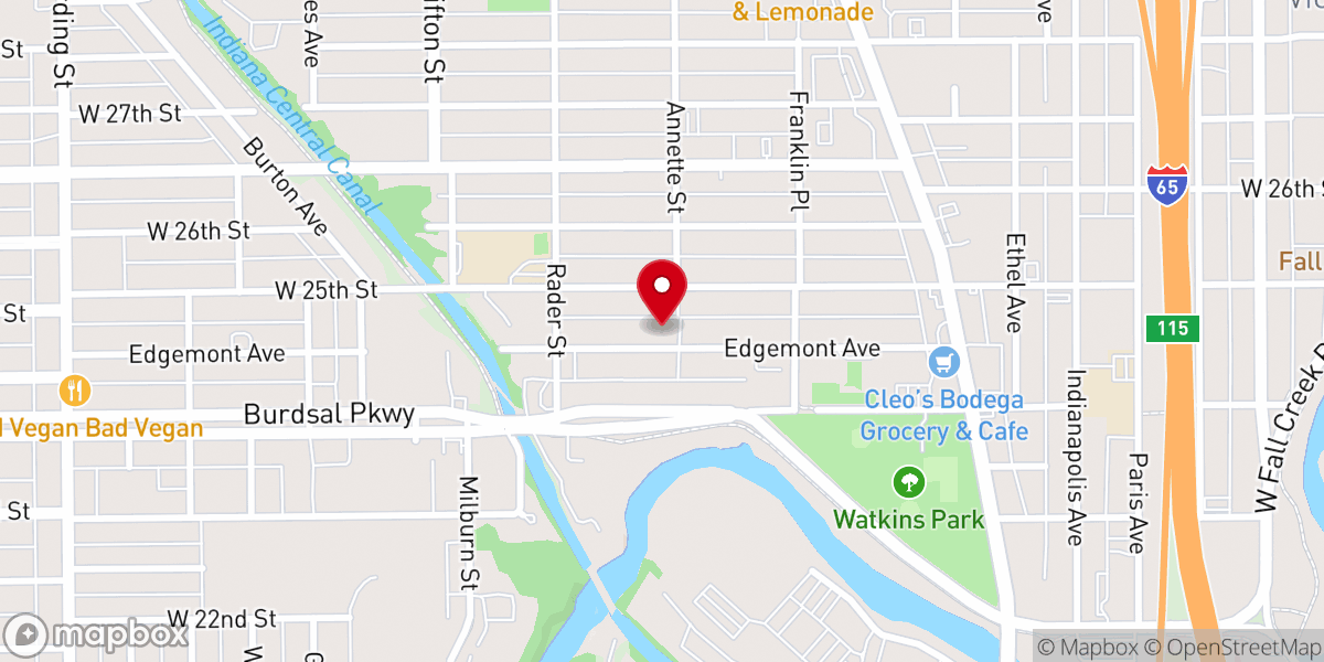 Map showing location of Bethany Church of God
