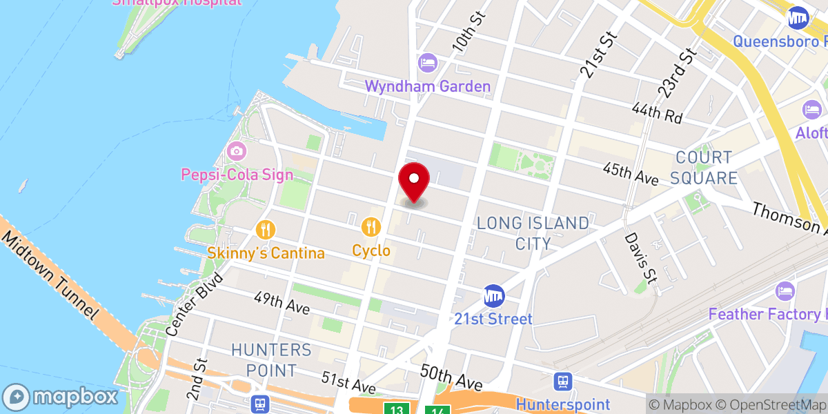 Map showing location of Wellspring Church NYC