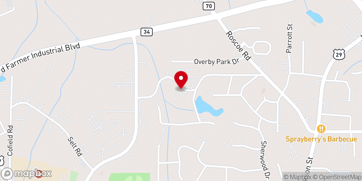 Map showing location of Solomonporchministry/newnan georgia