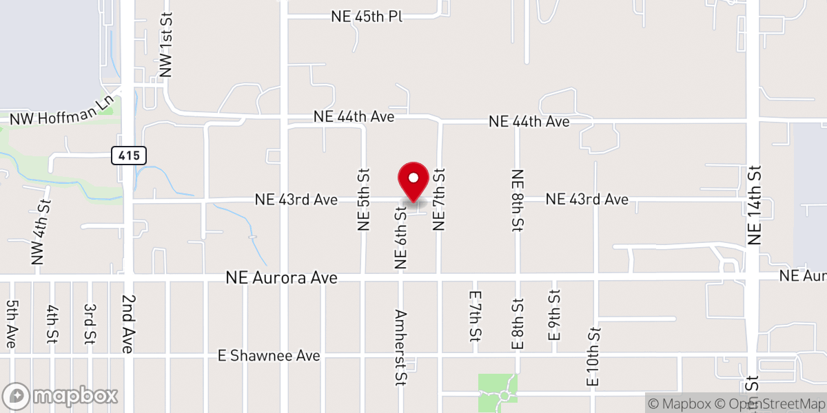 Map showing location of Faith Chapel Evangelistic Ministries Iowa