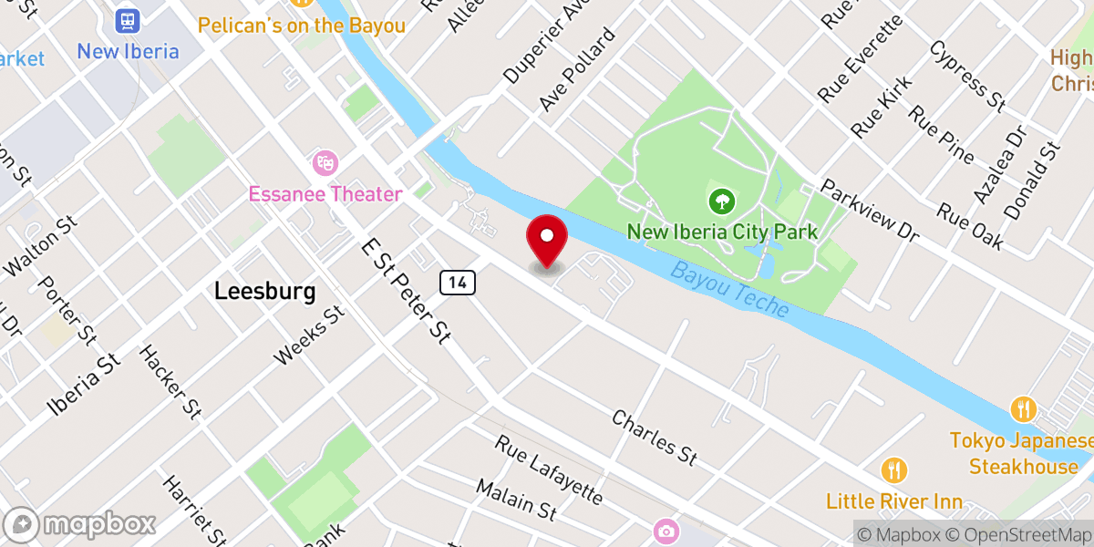 Map showing location of Saint Peter's Grotto