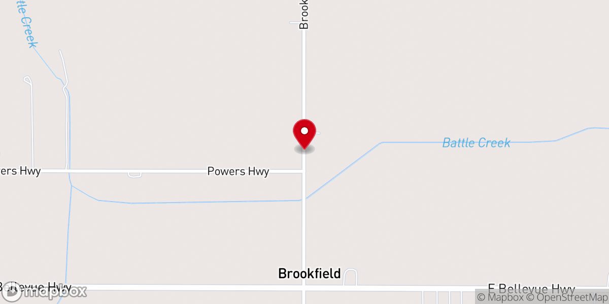 Map showing location of Brookfield Eaton United Methodist