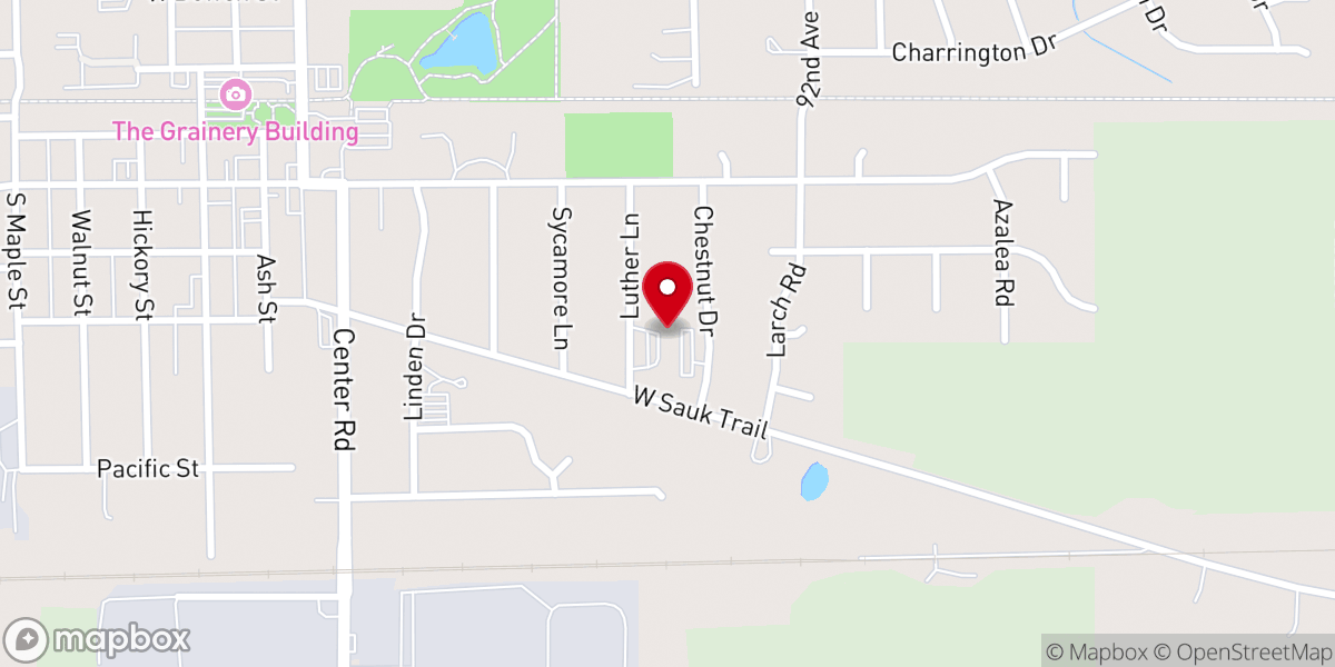 Map showing location of Good Shepherd Lutheran Church