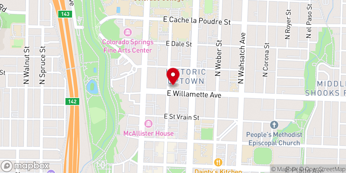 Map showing location of Grace and St. Stephen's Episcopal Church