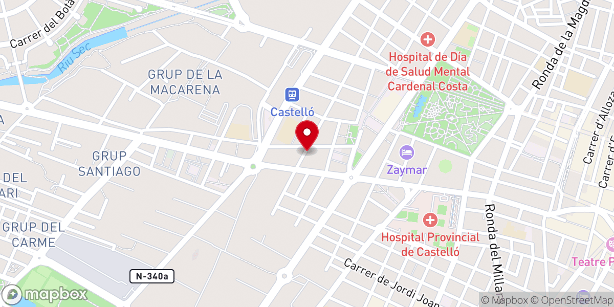 Map showing location of Iglesia Misión Española Asamblea de Dios Castellón