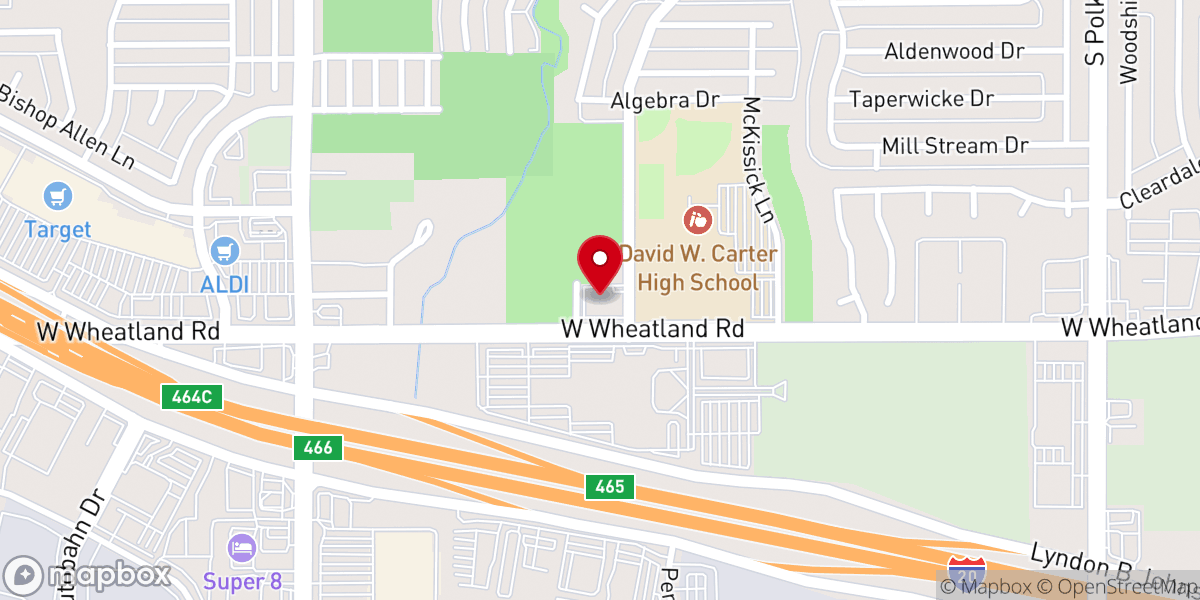 Map showing location of New Covenant Christian Fellowship Church
