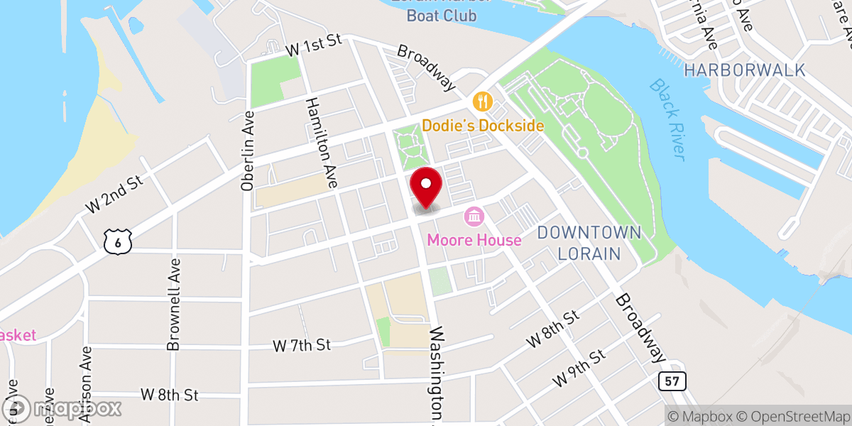 Map showing location of Christian Temple