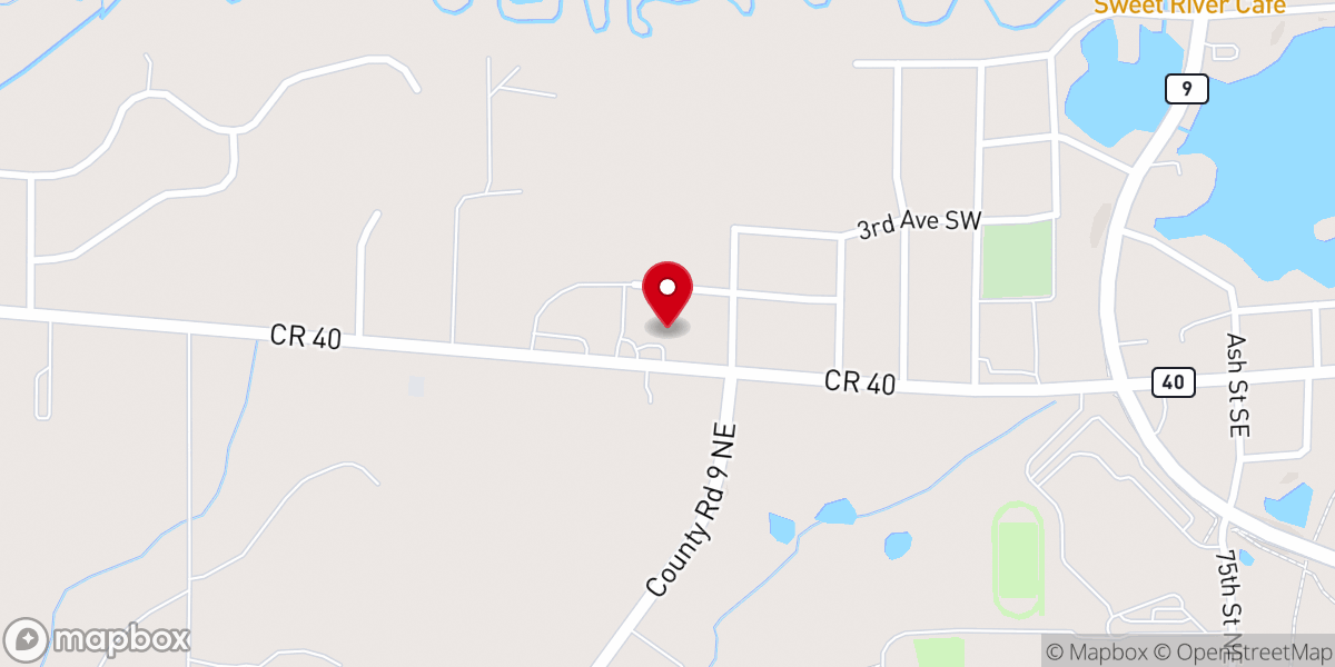 Map showing location of Open Door Christian Church