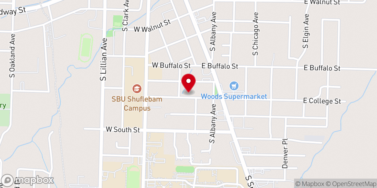 Map showing location of Lighthouse Missionary Baptist Church