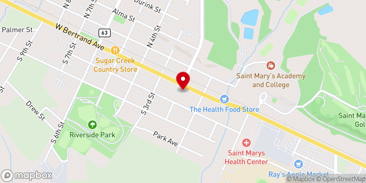 Map showing location of Immaculate Conception Center