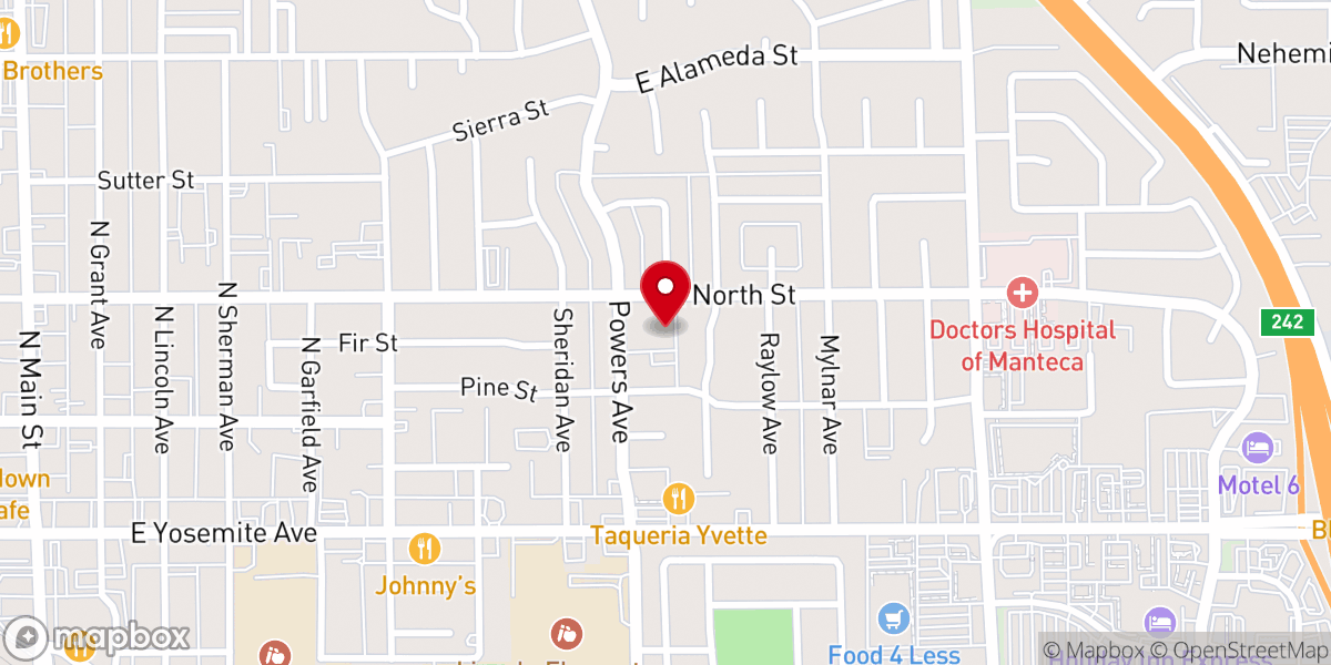 Map showing location of St Paul's United Methodist Church