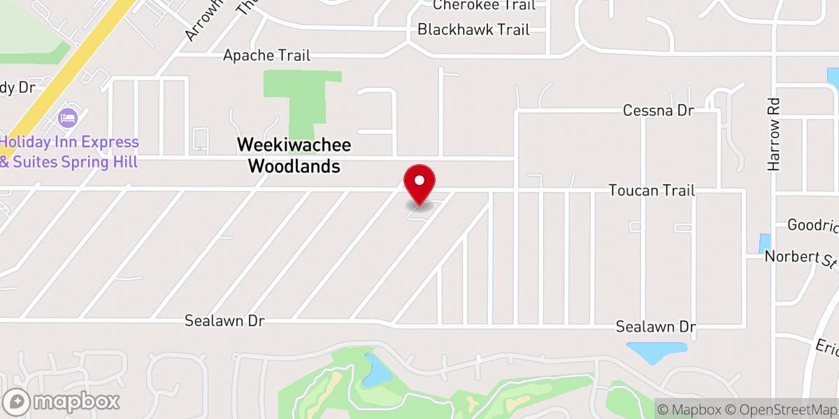 Map showing location of Shining Light Baptist Church