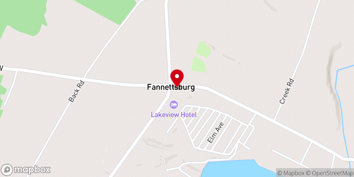 Map showing location of Lower Path Valley Presbyterian Church