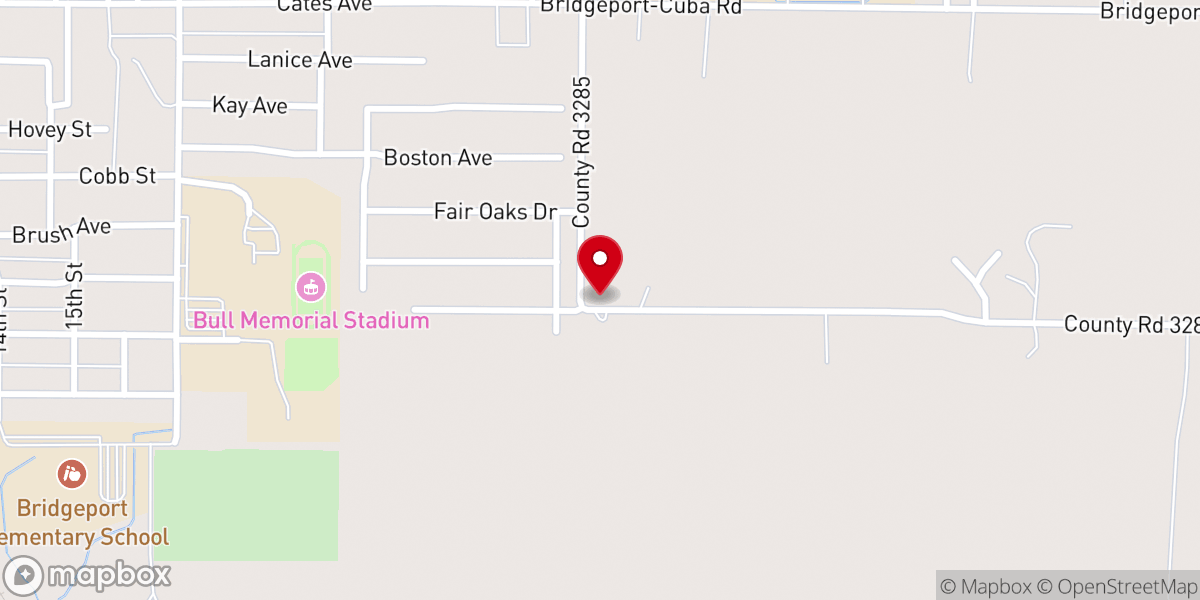 Map showing location of The Bridge Church