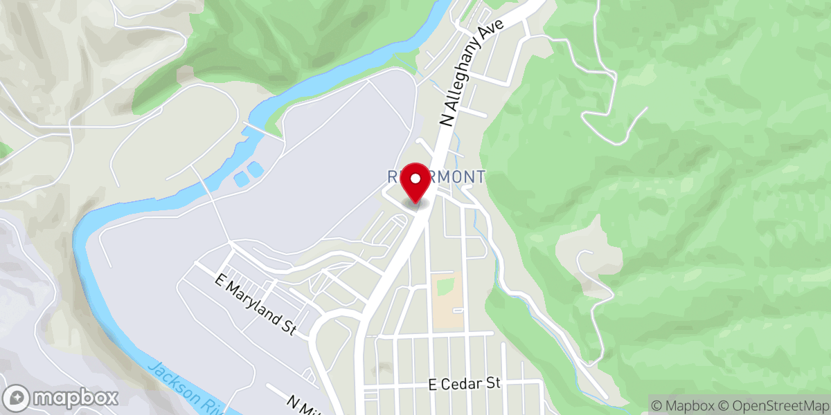 Map showing location of Mt Carmel United Methodist Church