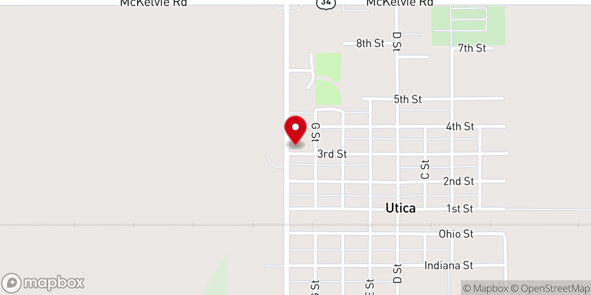 Map showing location of Saint Patrick's Catholic Church, Utica