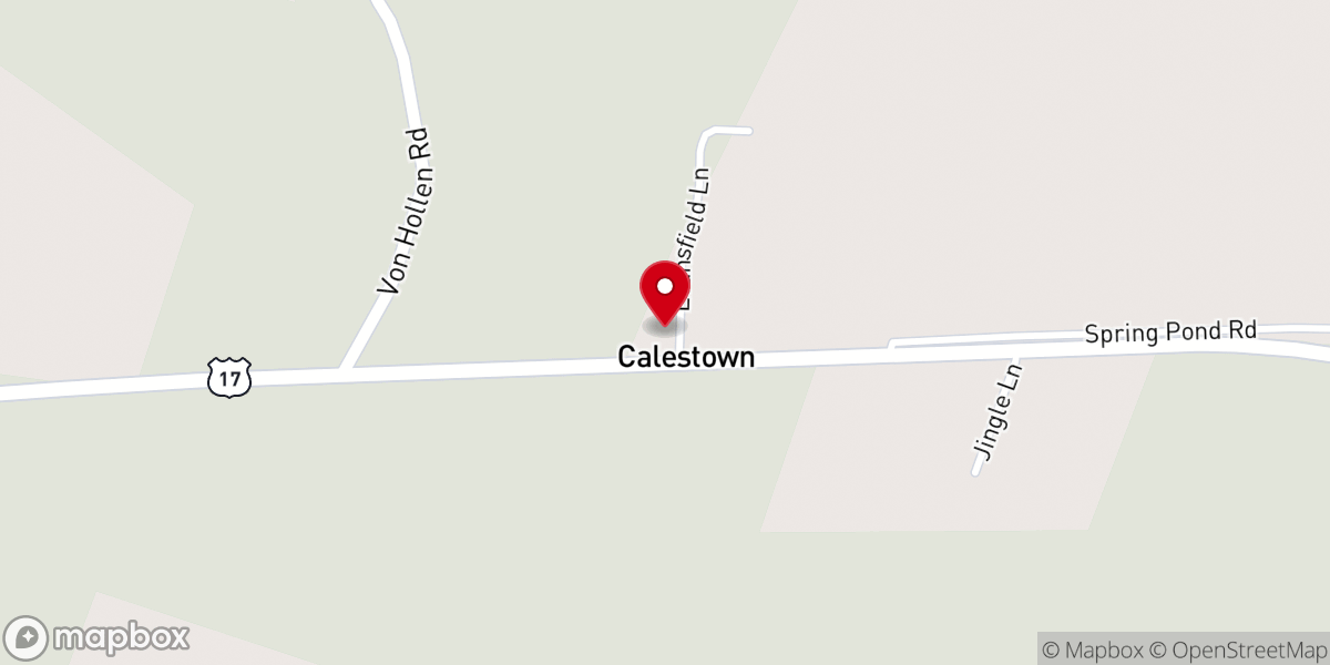 Map showing location of Mount Calvary Pentecostal Holiness Church