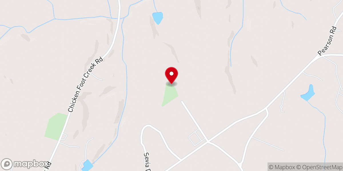 Map showing location of Lower Shady Grove Baptist Church