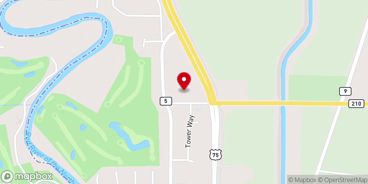 Map showing location of Grace Lutheran Church