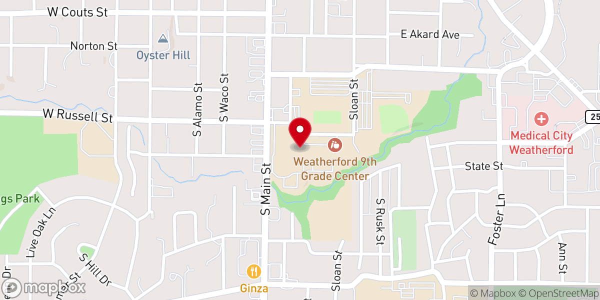 Map showing location of Neon Life Church