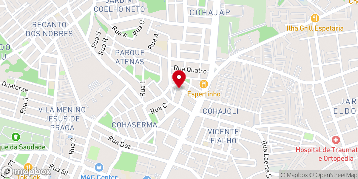 Map showing location of Igreja Pentecostal Comunidade em Cristo