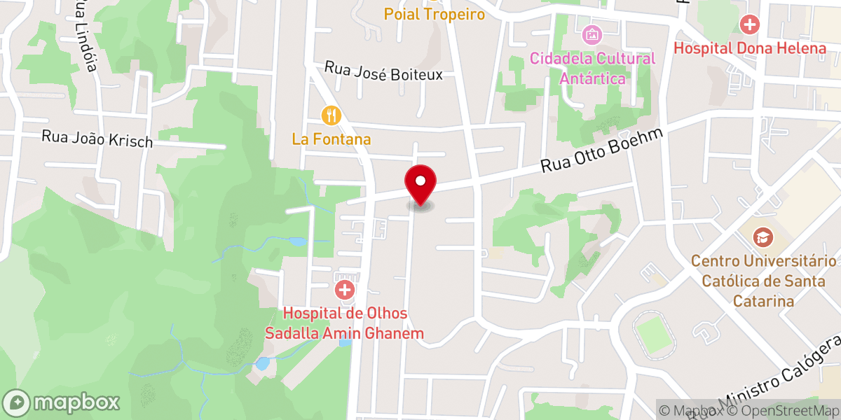 Map showing location of NOVA IGREJA JOINVILLE