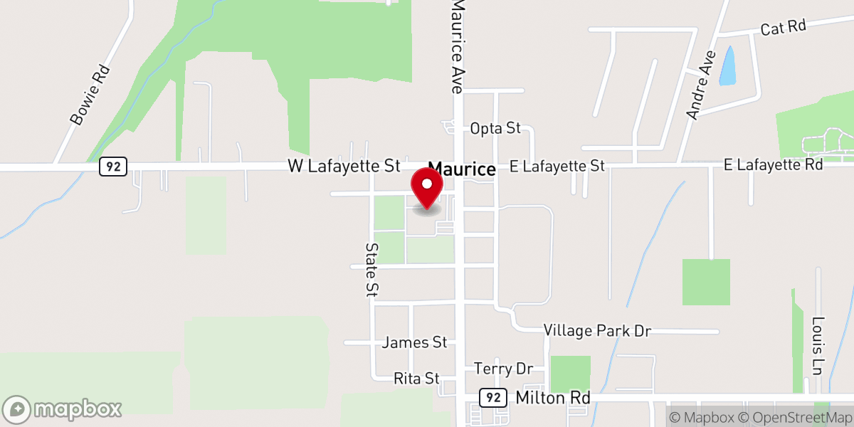 Map showing location of St. Alphonsus Catholic Church