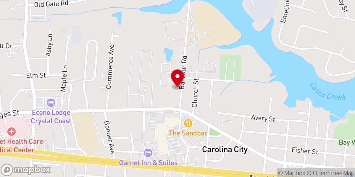 Map showing location of Church of Christ